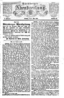 Nürnberger Abendzeitung Dienstag 2. Mai 1865