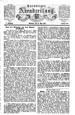 Nürnberger Abendzeitung Mittwoch 10. Mai 1865