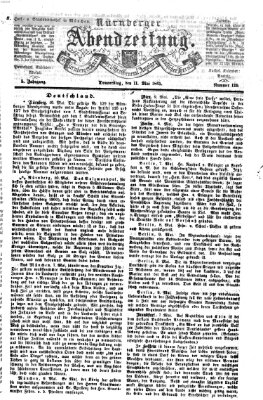 Nürnberger Abendzeitung Donnerstag 11. Mai 1865