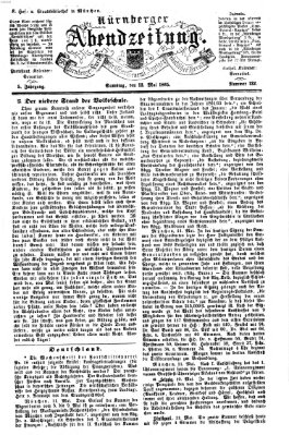 Nürnberger Abendzeitung Samstag 13. Mai 1865