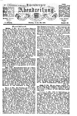 Nürnberger Abendzeitung Sonntag 14. Mai 1865