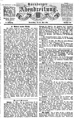 Nürnberger Abendzeitung Donnerstag 25. Mai 1865