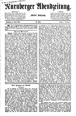 Nürnberger Abendzeitung Samstag 3. Juni 1865