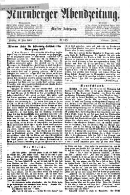 Nürnberger Abendzeitung Freitag 16. Juni 1865