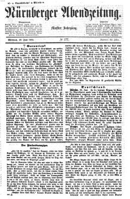 Nürnberger Abendzeitung Mittwoch 28. Juni 1865