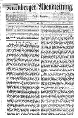 Nürnberger Abendzeitung Donnerstag 6. Juli 1865