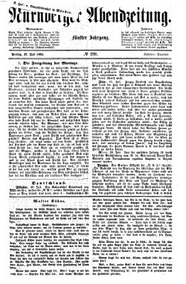 Nürnberger Abendzeitung Freitag 21. Juli 1865