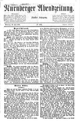 Nürnberger Abendzeitung Sonntag 23. Juli 1865