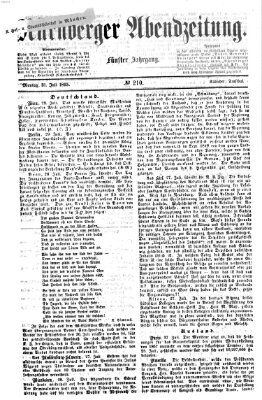 Nürnberger Abendzeitung Montag 31. Juli 1865