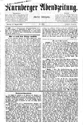 Nürnberger Abendzeitung Freitag 11. August 1865