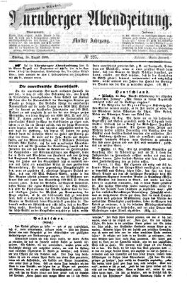 Nürnberger Abendzeitung Dienstag 15. August 1865