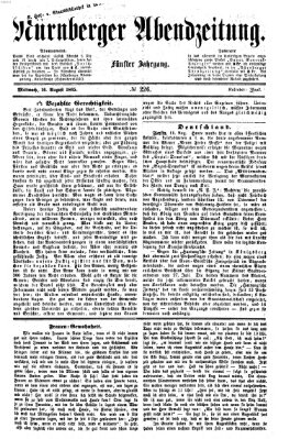 Nürnberger Abendzeitung Mittwoch 16. August 1865