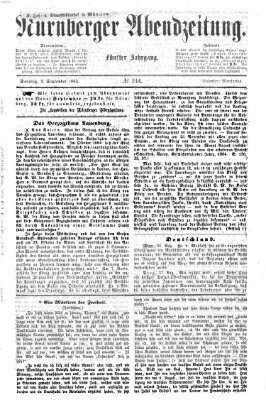 Nürnberger Abendzeitung Sonntag 3. September 1865