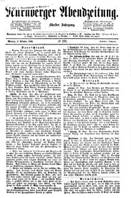 Nürnberger Abendzeitung Montag 2. Oktober 1865