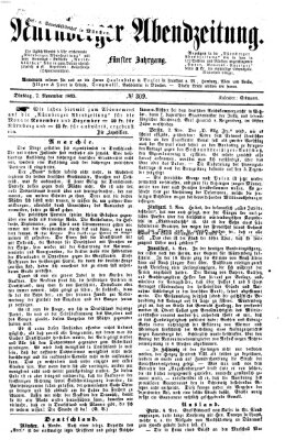 Nürnberger Abendzeitung Dienstag 7. November 1865