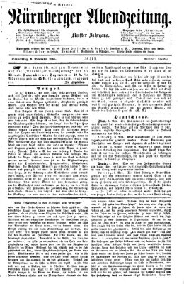 Nürnberger Abendzeitung Donnerstag 9. November 1865