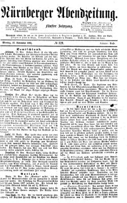 Nürnberger Abendzeitung Montag 27. November 1865