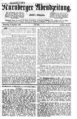 Nürnberger Abendzeitung Samstag 2. Dezember 1865