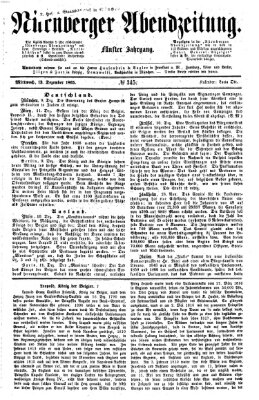 Nürnberger Abendzeitung Mittwoch 13. Dezember 1865