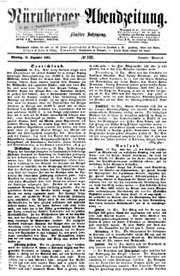 Nürnberger Abendzeitung Montag 18. Dezember 1865