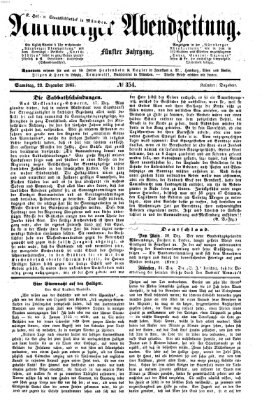 Nürnberger Abendzeitung Samstag 23. Dezember 1865