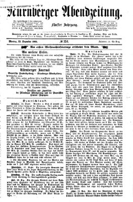 Nürnberger Abendzeitung Montag 25. Dezember 1865