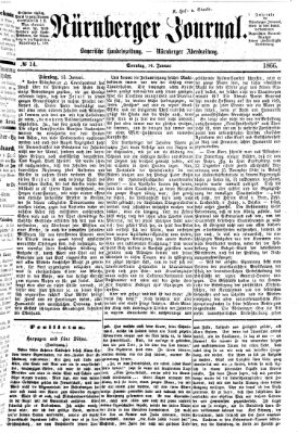 Nürnberger Journal (Nürnberger Abendzeitung) Sonntag 14. Januar 1866