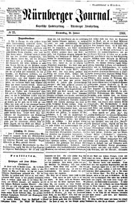 Nürnberger Journal (Nürnberger Abendzeitung) Donnerstag 25. Januar 1866
