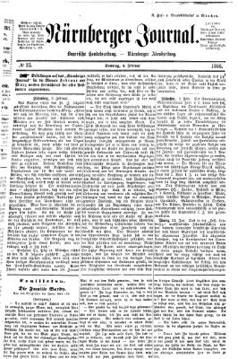 Nürnberger Journal (Nürnberger Abendzeitung) Sonntag 4. Februar 1866