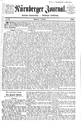 Nürnberger Journal (Nürnberger Abendzeitung) Mittwoch 7. Februar 1866