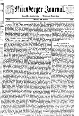 Nürnberger Journal (Nürnberger Abendzeitung) Montag 19. Februar 1866