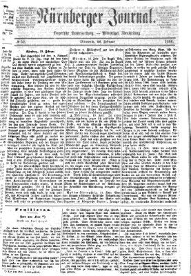 Nürnberger Journal (Nürnberger Abendzeitung) Mittwoch 21. Februar 1866