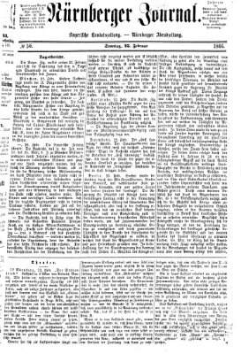 Nürnberger Journal (Nürnberger Abendzeitung) Sonntag 25. Februar 1866