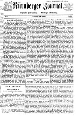 Nürnberger Journal (Nürnberger Abendzeitung) Samstag 10. März 1866