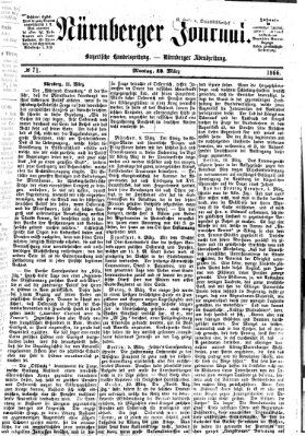 Nürnberger Journal (Nürnberger Abendzeitung) Montag 12. März 1866