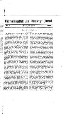 Nürnberger Journal (Nürnberger Abendzeitung) Montag 29. Januar 1866