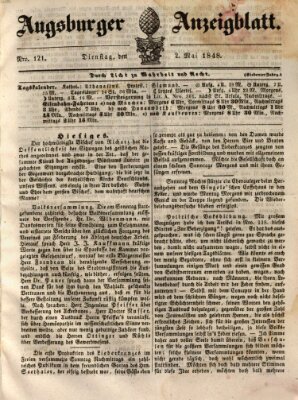 Augsburger Anzeigeblatt Dienstag 2. Mai 1848