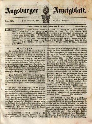 Augsburger Anzeigeblatt Samstag 6. Mai 1848