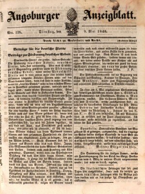 Augsburger Anzeigeblatt Dienstag 9. Mai 1848