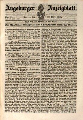 Augsburger Anzeigeblatt Freitag 30. März 1849