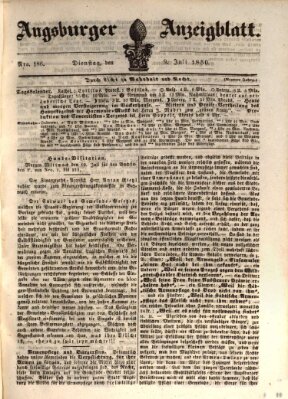 Augsburger Anzeigeblatt Dienstag 9. Juli 1850