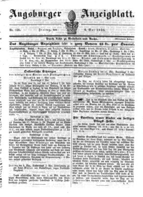 Augsburger Anzeigeblatt Freitag 9. Mai 1856