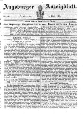 Augsburger Anzeigeblatt Samstag 24. Mai 1856