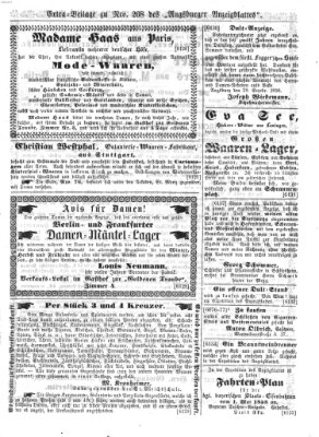 Augsburger Anzeigeblatt Donnerstag 30. September 1858