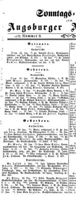 Augsburger Anzeigeblatt Sonntag 5. Februar 1860