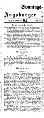 Augsburger Anzeigeblatt Sonntag 15. April 1860