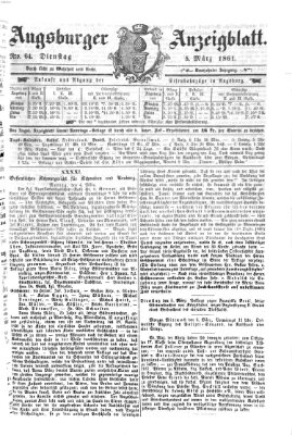 Augsburger Anzeigeblatt Dienstag 5. März 1861