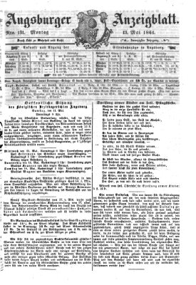 Augsburger Anzeigeblatt Montag 13. Mai 1861