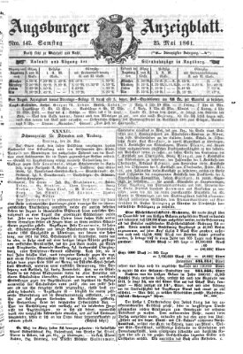 Augsburger Anzeigeblatt Samstag 25. Mai 1861