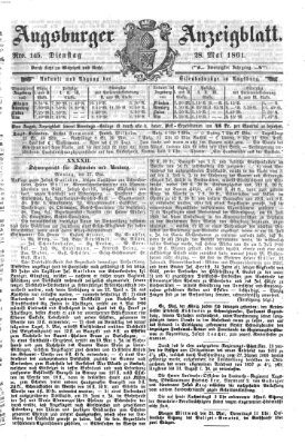 Augsburger Anzeigeblatt Dienstag 28. Mai 1861